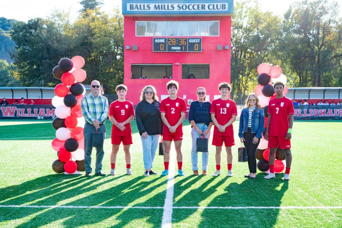 Senior boys soccer players honor their teachers